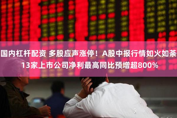 国内杠杆配资 多股应声涨停！A股中报行情如火如荼 13家上市公司净利最高同比预增超800%