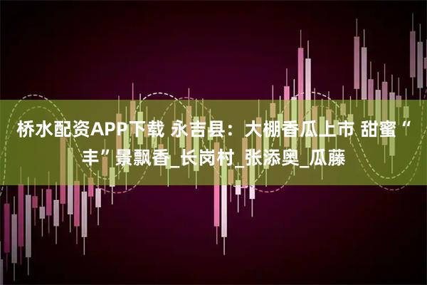 桥水配资APP下载 永吉县：大棚香瓜上市 甜蜜“丰”景飘香_长岗村_张添奥_瓜藤